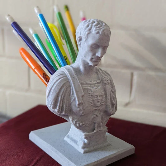 Julius Caesar Statue Pen Holder