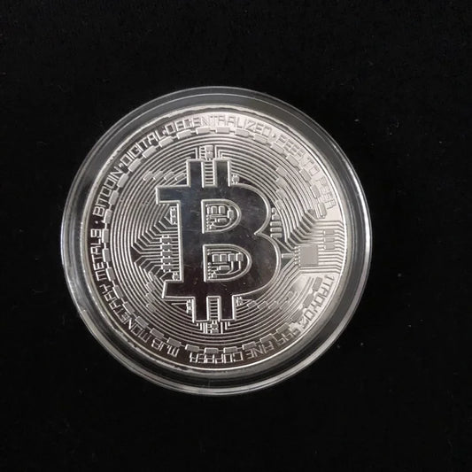 Gold-Plated Bitcoin Coin