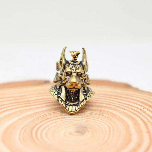Anubis Brass Knife Bead