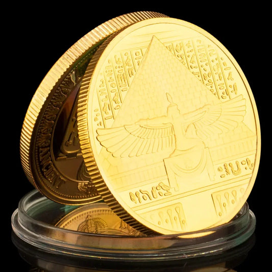 Tutankhamun Gold Plated Coin
