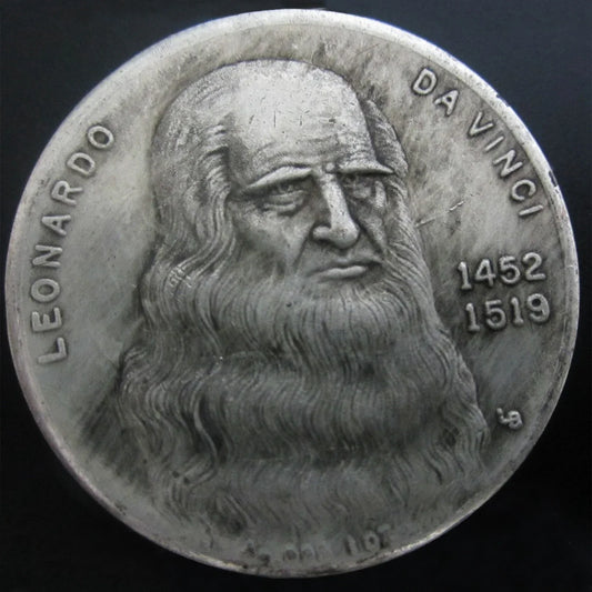 Leonardo da Vinci Commemorative Iron Coin