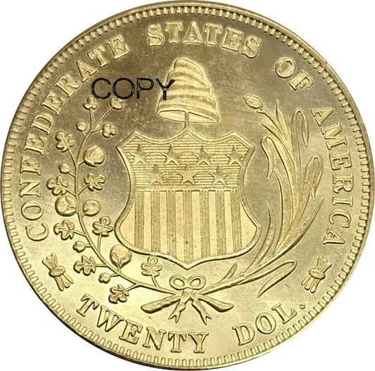 1861 Confederate States of America Double Eagle Coin