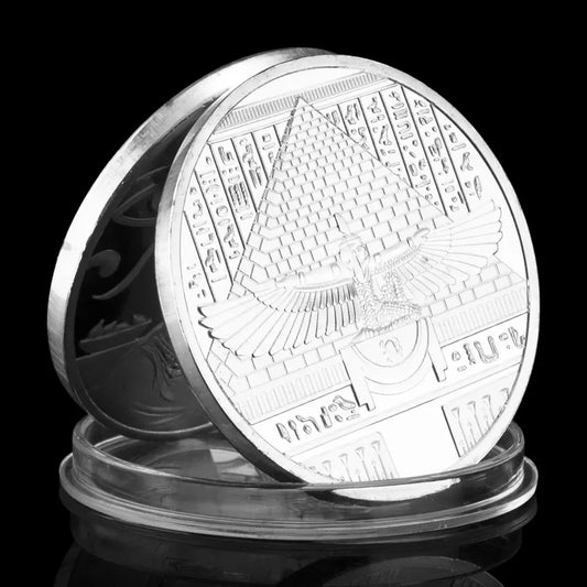 Ancient Egypt Silver Plated Coin