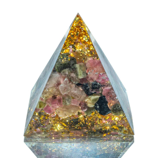 100% Natural Crystal Reiki Healing Pyramid