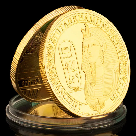 Tutankhamun Gold Plated Coin